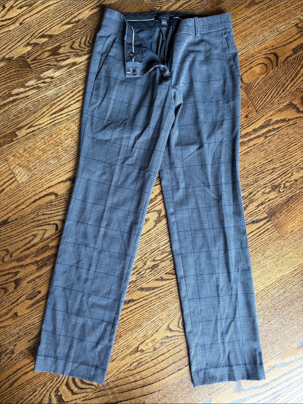 Ann Taylor Gray Plaid Men's Dress Pants